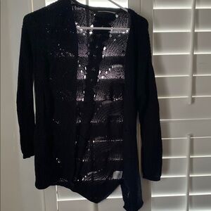 Pink Republic Black Cardigan Sweater